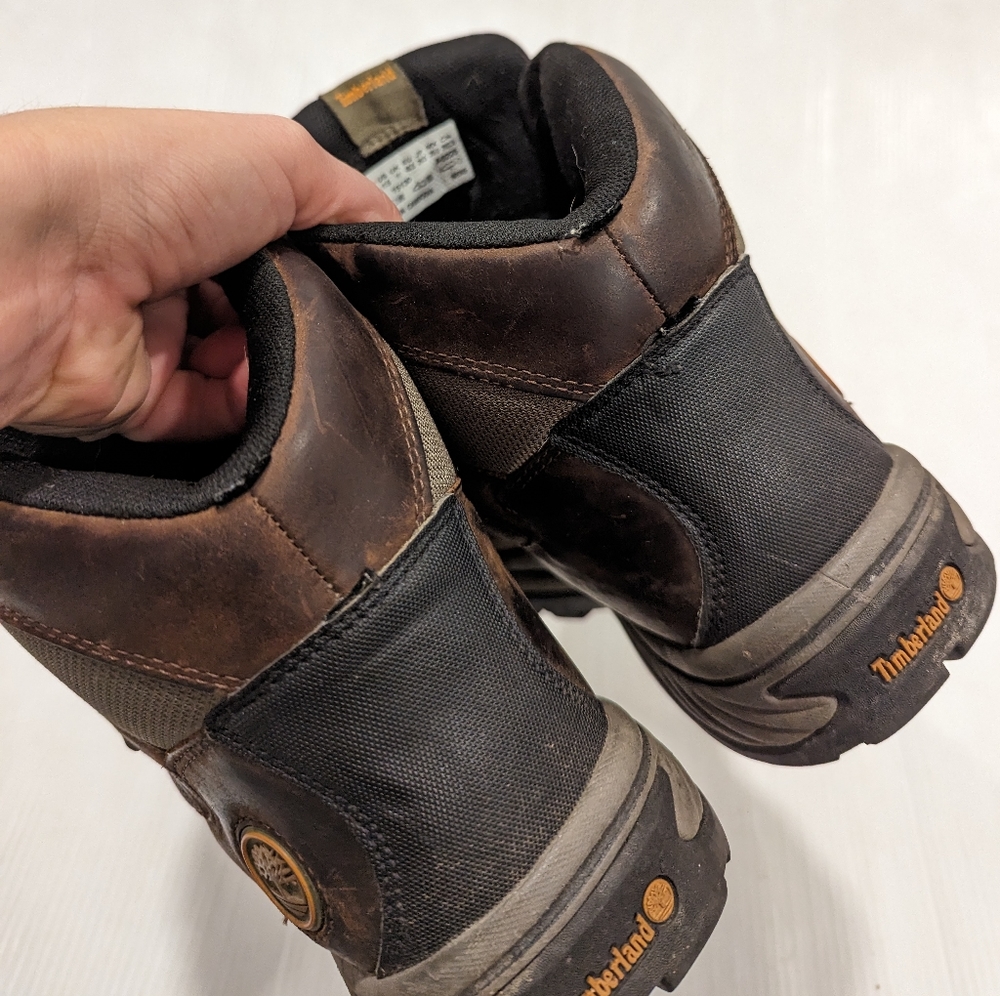 TIMBERLAND Men's Chocorua Trail mid brown leather waterproof hiking boots - Picture 12 of 14